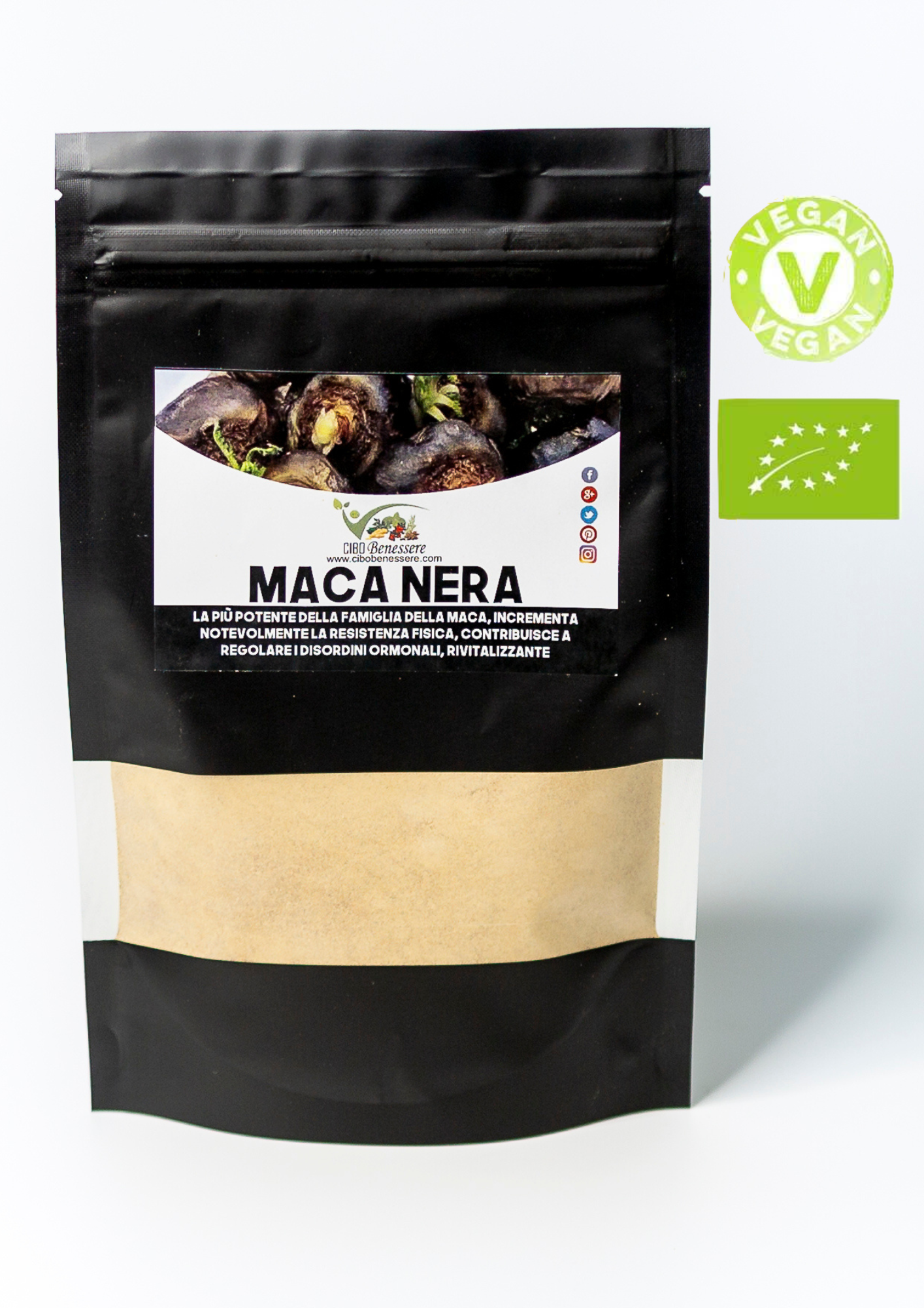 Maca Nera Bio - Polvere di Maca Nera Organica 100% Naturale