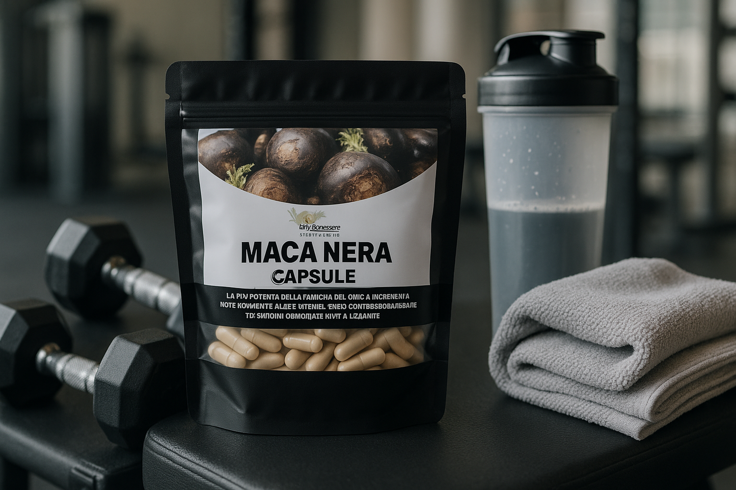 Immagine lifestyle sportiva per Maca Nera