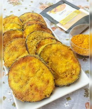 Melanzane Impanate Alla Curcuma - cibobenessere
