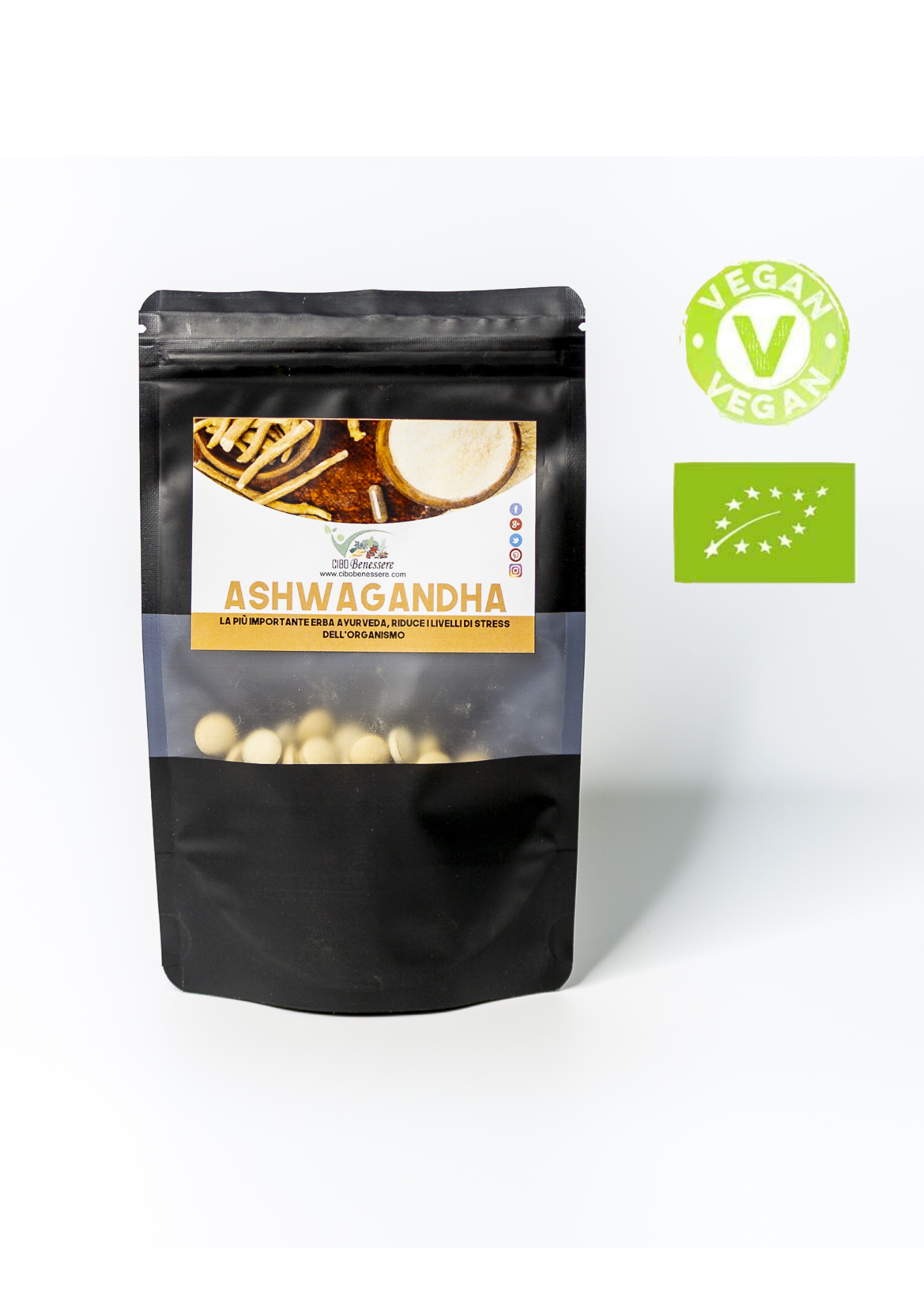 ASHWAGANDHA in COMPRESSE - BIO - cibobenessere