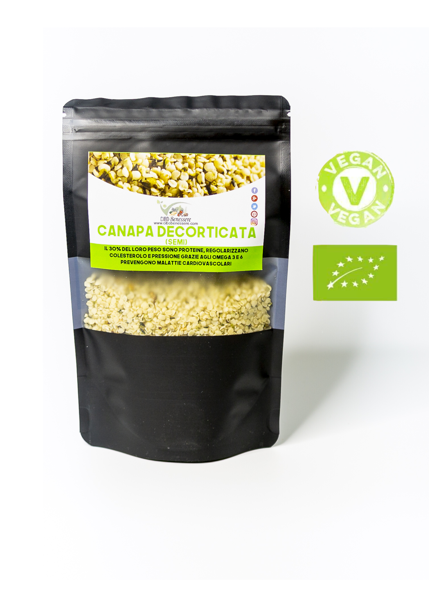 Semi canapa decorticata BIO - cibobenessere