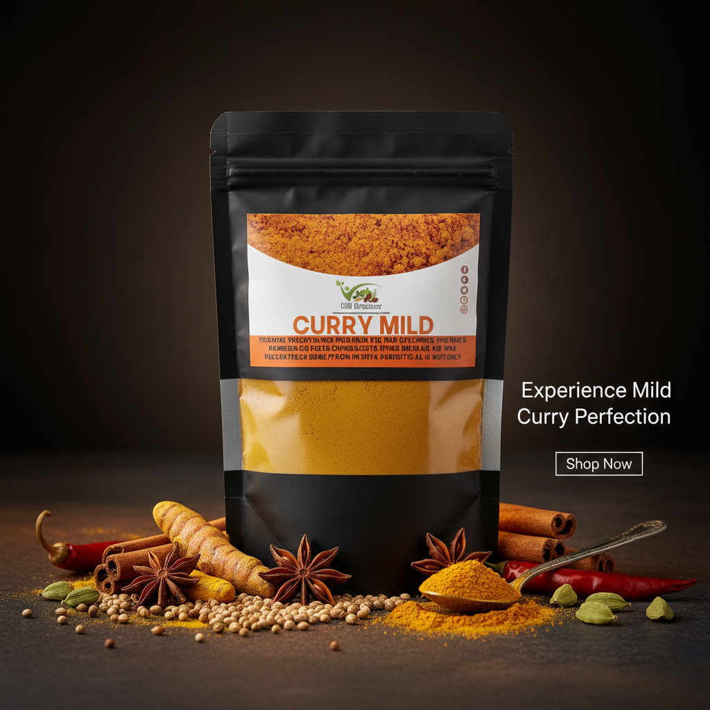 Banner Curry Mild - Stile Moderno