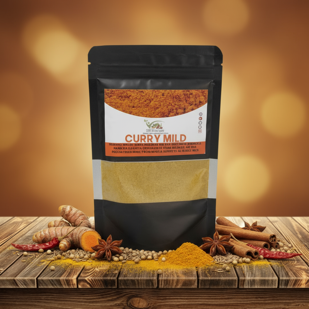 Banner Curry Mild - Stile Rustico