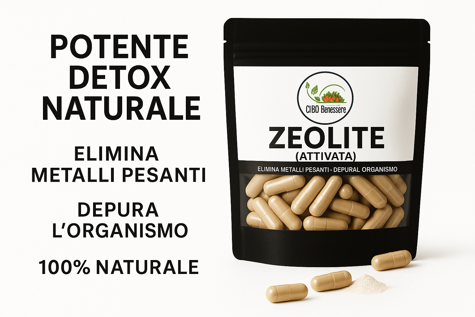 Banner professionale zeolite - detox naturale