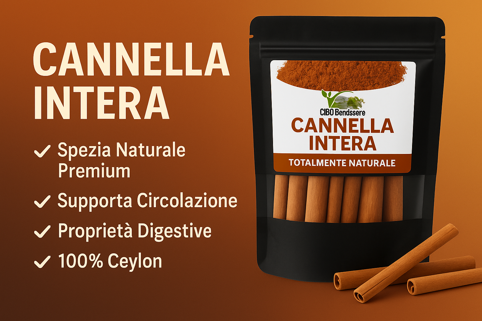Banner social media cannella - benefici