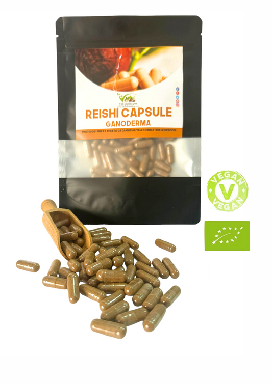 CORDYCEPS e REISHI Biologico (ganoderma) in capsule vegetali biologiche - cibobenessere