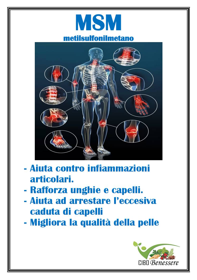 MSM metilsulfonilmetano Bio Caps - cibobenessere